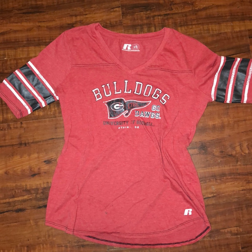 UGA Jersey Style Tee